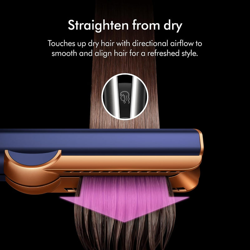 Dyson Airstrait - Plancha Secador de Pelo con Aire, Sin Placas Calientes