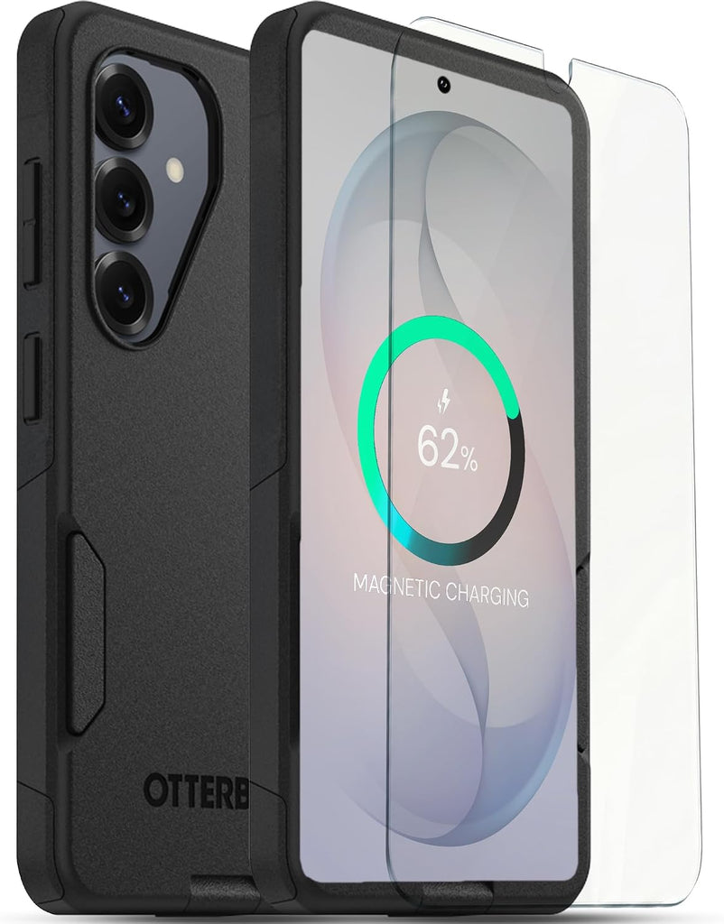 OtterBox Galaxy S26 Bundle: Commuter Case & Screen Protector - Black
