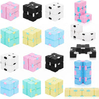 Skylety 12 Pieces Cube Toy, Stress and Anxiety Relief Cube, Mini Durable Stress Relieving Toy for Adults Anxiety Relief