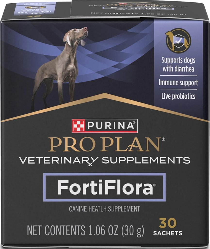 Purina Pro Plan Veterinary Supplements FortiFlora Probiotic Powder for Dogs, Daily Support for Digestive and Immune Heal