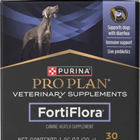 Purina Pro Plan Veterinary Supplements FortiFlora Probiotic Powder for Dogs, Daily Support for Digestive and Immune Heal