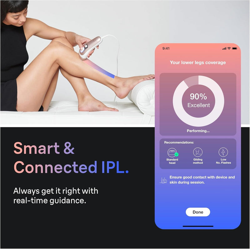 Braun Skin i-Expert Smart IPL PL7219 - Depilación láser para mujeres y hombres con aplicación, bolsa premium, maquinilla de afeitar Venus, 2 cabezales inteligentes, recortadora facial