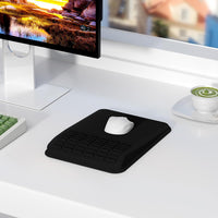MEKASS Ergonomic Mouse Pad with Wrist Rest Support for Pain Relief (Black)