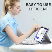 Funda con Teclado Harvopu para iPad 11" (A16) / iPad 10.ª Gen - Gris