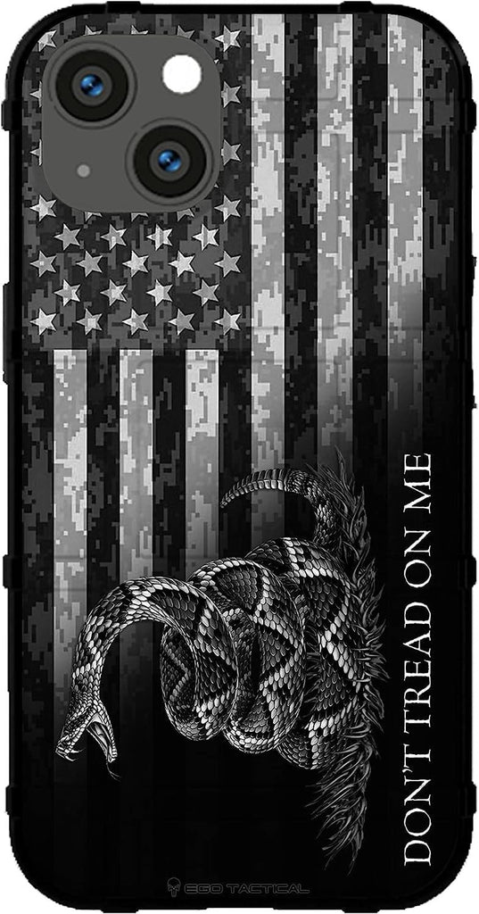 EGO TACTICAL Limited Edition Rugged Shield case Compatible with iPhone 16 [6.1" Screen] Printed in The USA Don't Tread o