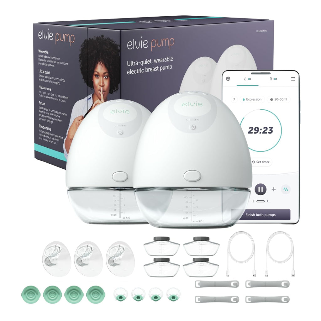 Elvie Double Extractor de Leche Manos Libres Doble con App