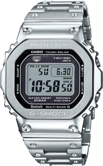 G-Shock by Casio Men's Standard Digital GMW-B5000-D1 Watch Silver, Silver, Modern