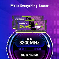 PUSKILL DDR4 Laptop RAM 32GB Kit (2x16GB) 3200MHz (PC4-25600) 260-Pin SODIMM CL22 1.2V - Plug and Play Upgrade for Gaming Laptops and Notebooks, Compatible with Intel & AMD