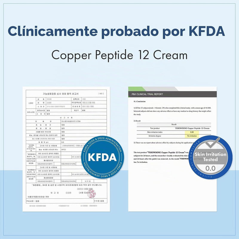 ✨ Reafirma y recupera la juventud de tu piel con TOSOWOONG Copper Peptide 12 Cream