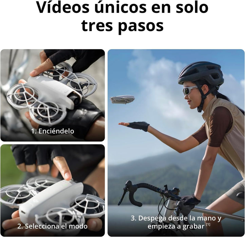 DJI Neo Motion Fly More Combo, Mini Drone with 4K UHD Camera for Adults, 135g Self Flying Drone that Follows You, Palm Takeoff, Subject Tracking, QuickShots, with RC Motion 3 and 3 Batteries
