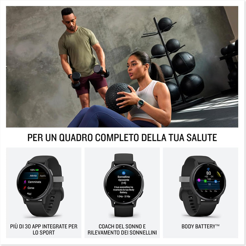 Garmin Vívoactive 5 - Navy — Smartwatch GPS AMOLED, hasta 11 días de batería