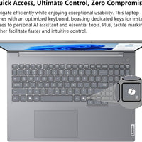 Lenovo ThinkBook 16 Gen 8 Business Laptop, 16" WUXGA IPS Display, Intel Core Ultra 7 255H, 32GB DDR5 RAM, 1TB PCIe SSD, Fingerprint Reader, Copilot AI PC Office 365 for Web, Arctic Grey Windows 11 Pro
