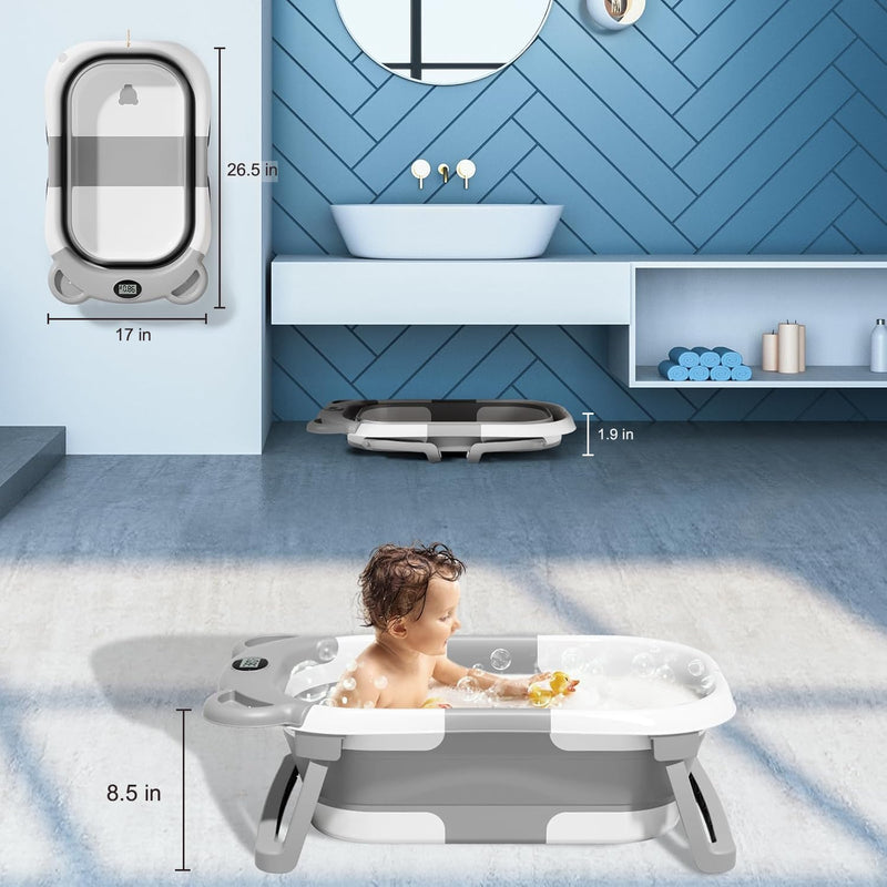 TPN Bañera Plegable para Bebé 0 a 36 Meses con Termómetro y Cojín Modelo 4