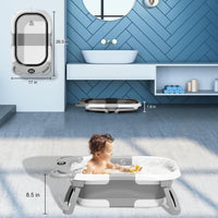 TPN Bañera Plegable para Bebé 0 a 36 Meses con Termómetro y Cojín Modelo 4