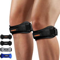 CAMBIVO 2 Pack Patella Tendon Knee Straps, Knee Brace for Women
