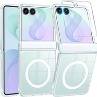 FNTCASE for Samsung Galaxy Z Flip 8 Case, Fit for Magsafe, Screen Protector