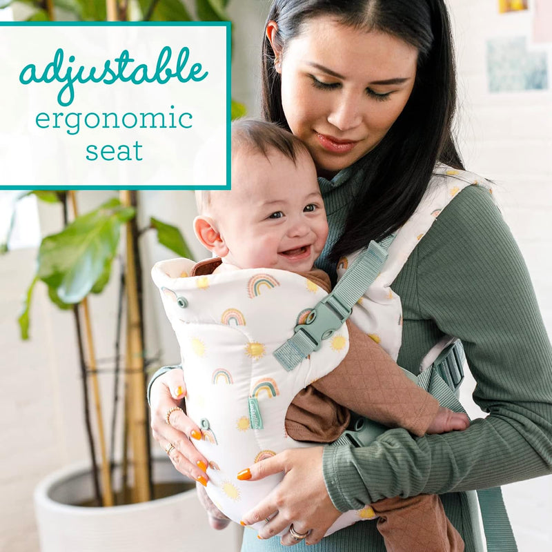 Infantino Flip 4 en 1 Portabebés Ergonómico Convertible Arcoíris