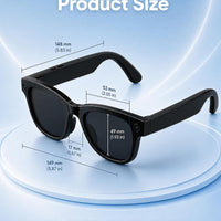 Coucur AI Smart Glasses with Camera,Bluetooth Camera Glasses for Men Women