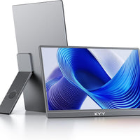 KYY Portable Monitor for Laptop, Travel Monitor with Stand Support Two Mode