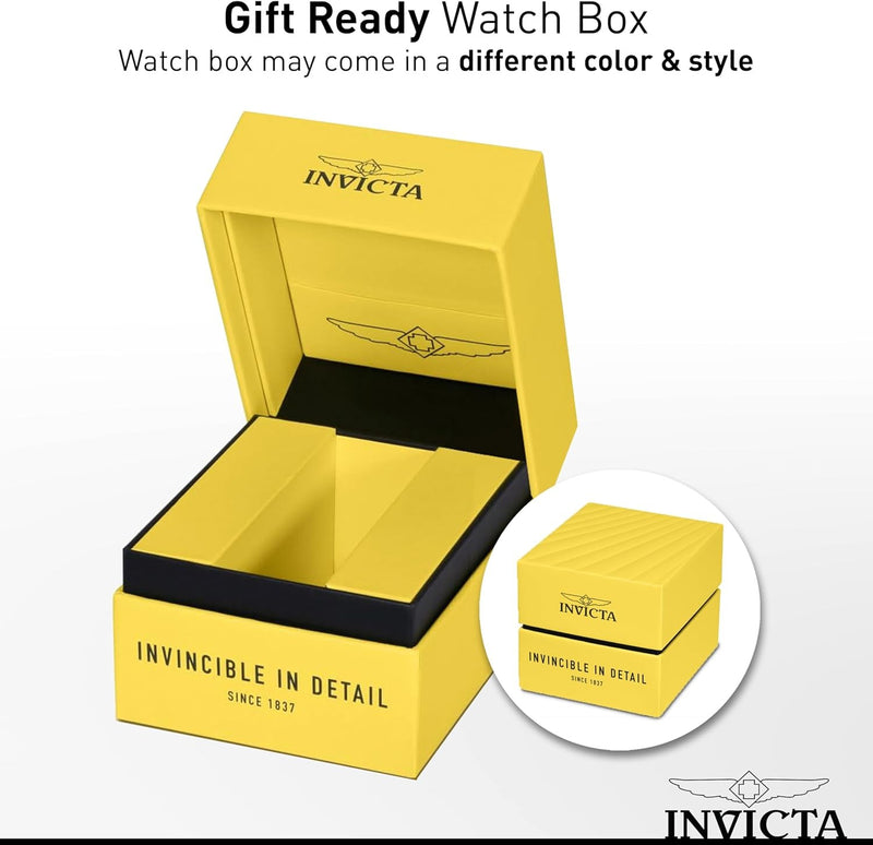 Invicta Specialty Men 40mm Stainless Steel Steel Black dial PC21J Quartz
