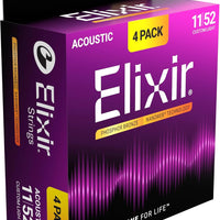 Elixir Strings, Acoustic Guitar Strings, Phosphor Bronze with NANOWEB Technology, Longest-Lasting Rich and Full Tone wit