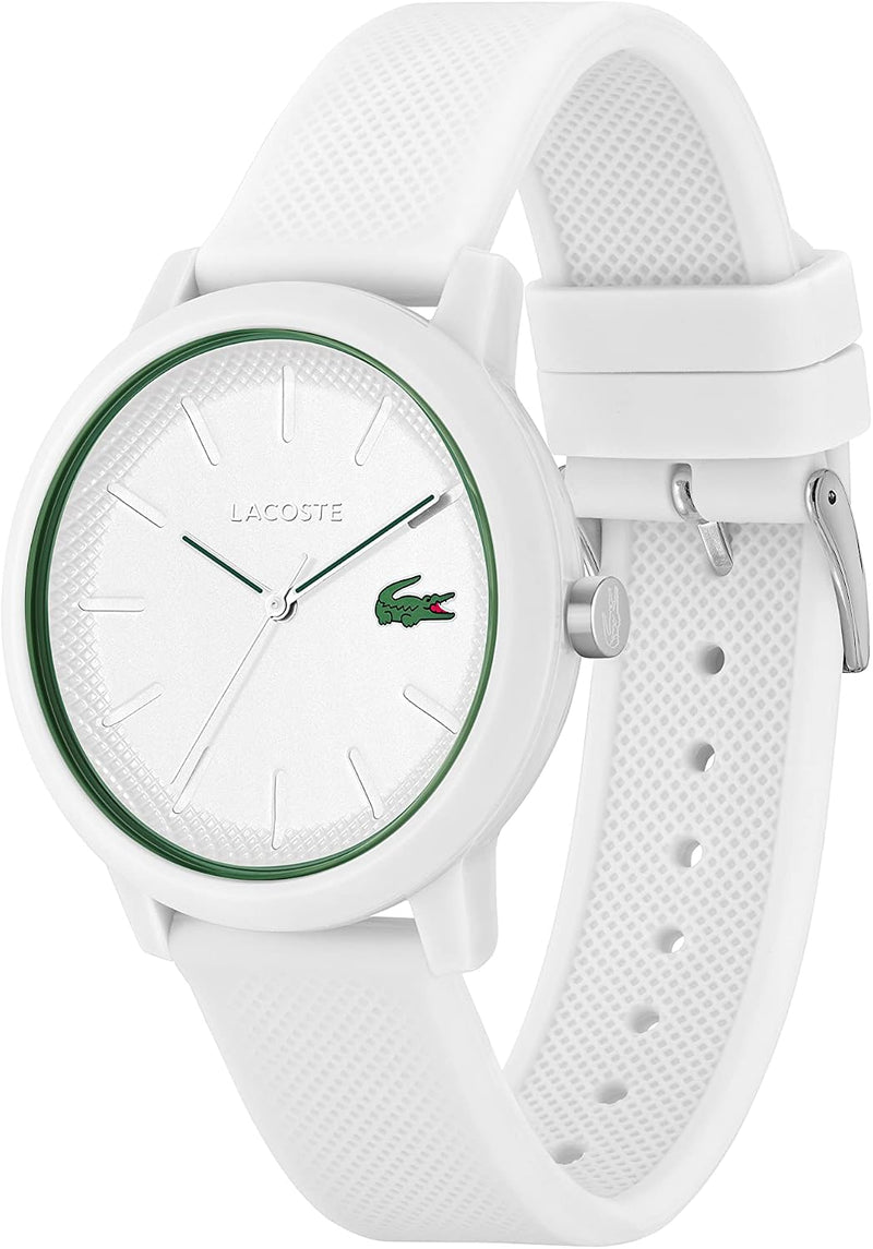 Reloj Lacoste 12.12 Cronógrafo - Correa de Silicona (Blanco)