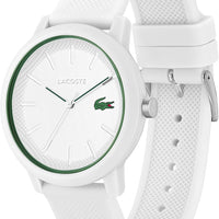 Reloj Lacoste 12.12 Cronógrafo - Correa de Silicona (Blanco)