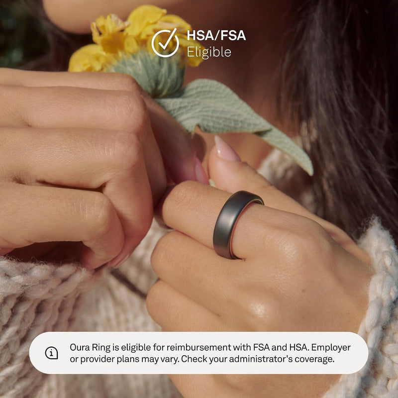 Oura Ring 5 - Anillo Inteligente de Salud y Sueño - Stealth (Negro Mate)