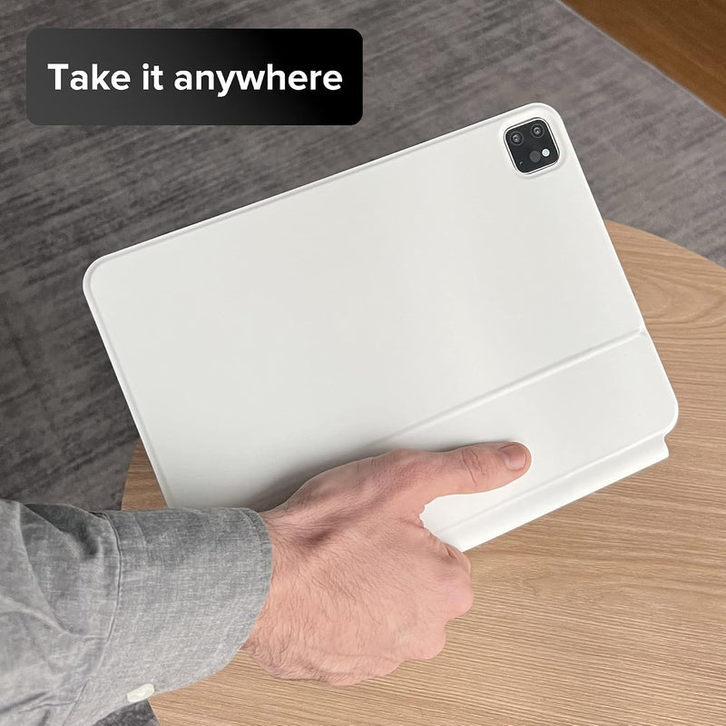 Funda con Teclado Magnético mobee para iPad Pro 11" (M4/M5) - Blanco