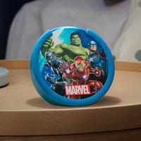 Amazon Echo Pop Kids (newest model), Enjoy age-appropriate audiobooks, sleep routines and Alexa+ experiences to create and learn, Marvel's Avengers design