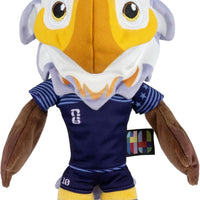Jazwares FIFA® World Cup 2026 USA 8-Inch Plush - Official Clutch™ Bald Eagle Mascot with Blue Uniform, Soft Collectible Toy for Fans - Ages 3+