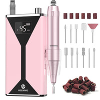 HELIVIVE Professional Electric Nail Drill 45000RPM Cordless Nail File