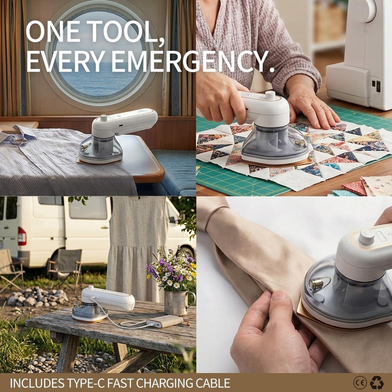 Mini plancha inalámbrica, plancha de viaje portátil