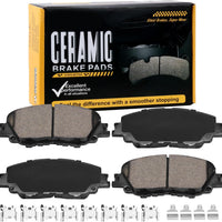 HECHENQICHE D2176 Front Ceramic Brake Pads Kit Fit For Toyota Corolla 2019-2025, For Toyota Prius 2023-2025, For Toyota