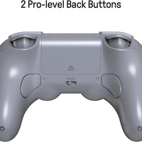8Bitdo Pro 2 Wireless Bluetooth Controller with Travel Case, Hall Effect Joystick Update, Retro Gamepad for Switch/Switch 2, PC, Android, and Steam Deck & Apple (Gray Edition)