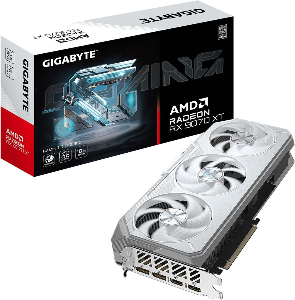 GIGABYTE Radeon™ RX 9070 XT Gaming OC ICE 16G