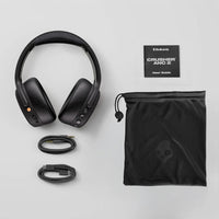 Skullcandy Crusher ANC 2 Wireless Over-Ear Bluetooth Headphones with Multi-Sensory Bass, Active Noise Cancelling, Up to 60 Hours Battery, Microphone for iPhone Android - Black/Asphalt
