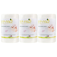 wegreeco Cloth Diaper Liners - Unscented Diaper Liners, Fragance Free Cloth Diapers Liner - 100 Sheets Per Roll (3 Roll)