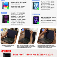Funda con Teclado NOKBABO para iPad 10/11 (A16) y Air 11" (M4/M3/M2) - Frambuesa