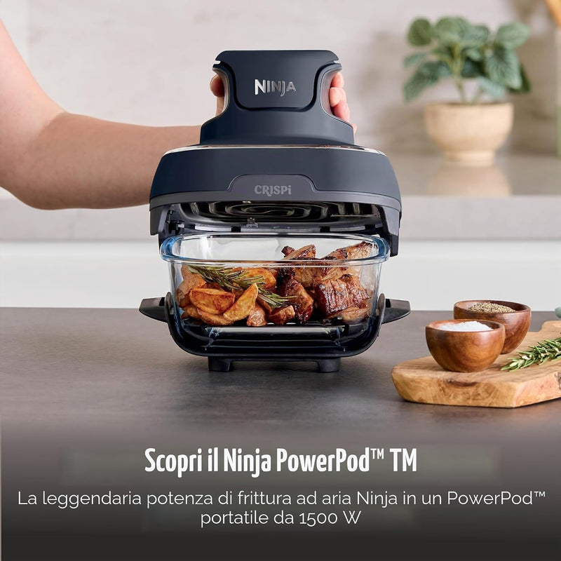 Ninja Crispi 4 in 1 Glass Air Fryer, 450°F, Non Toxic, 4QT and 6 Cup