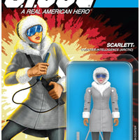 Super7 Reaction+ G.I. Joe Arctic Scarlett - 3.75" G.I. Joe Action Figure with Accessories - Classic Cartoon Collectibles