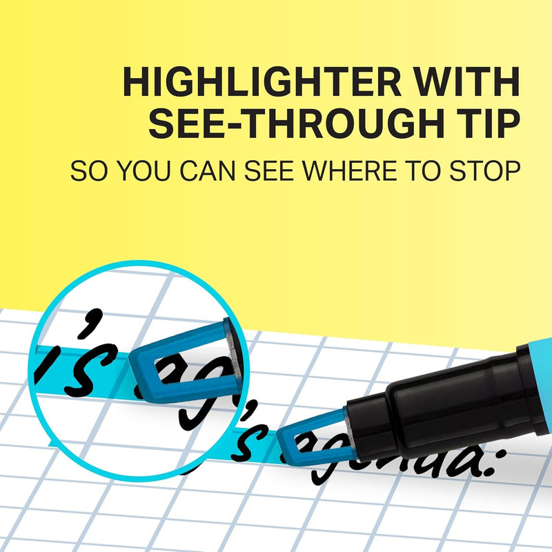 Sharpie Clear View Highlighter Sticks, Chisel Tip Highlighter Market Set