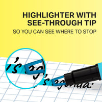 Sharpie Clear View Highlighter Sticks, Chisel Tip Highlighter Market Set