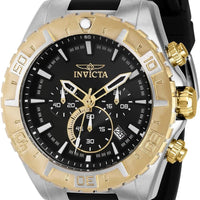 Invicta Aviator Men 49mm Stainless Steel Steel Black dial VK63A Quartz