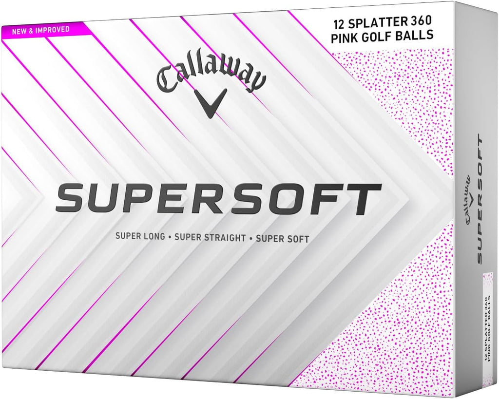 Callaway Golf Supersoft Golf Balls (2025, Pink Splatter)