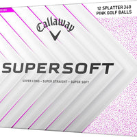 Callaway Golf Supersoft Golf Balls (2025, Pink Splatter)