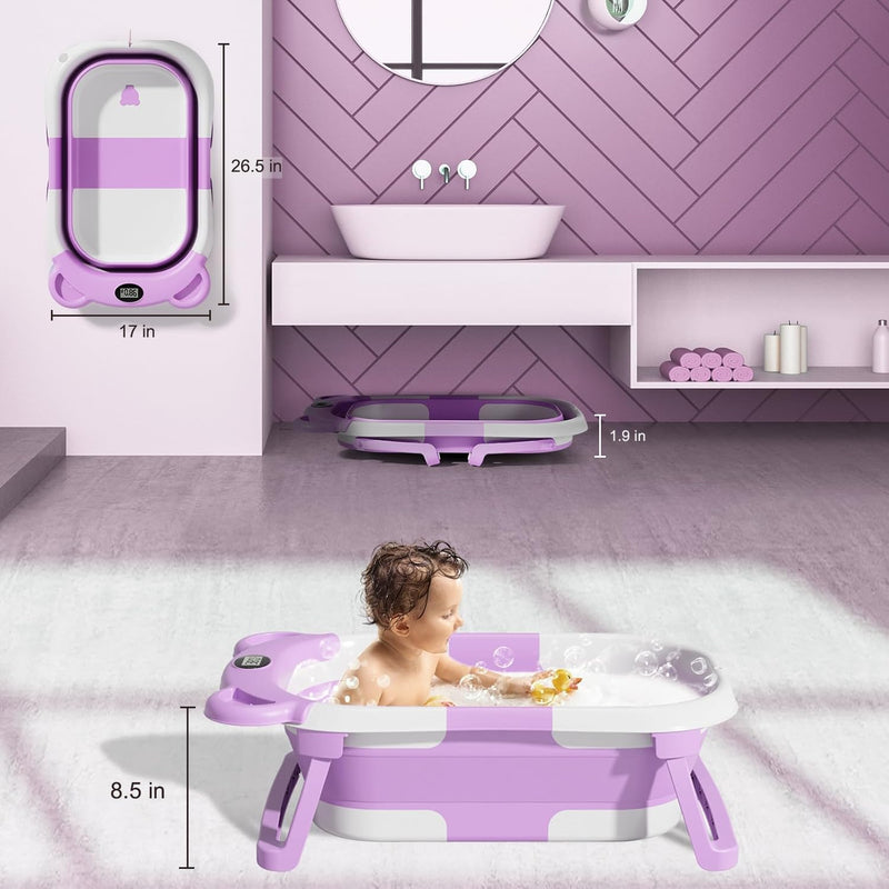 TPN Bañera Plegable para Bebé 0 a 36 Meses con Termómetro y Cojín Modelo 5