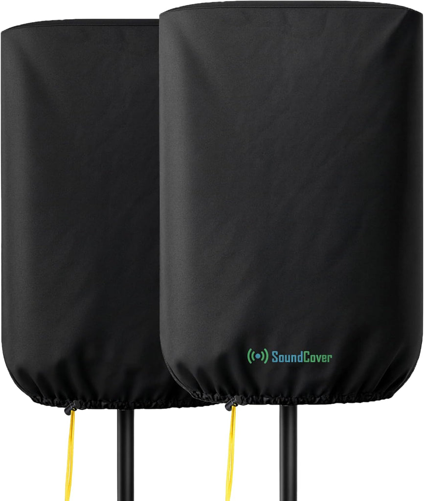 SoundCover Professional Grade 600D Protective Cover for Stand Mounted 15" PA/DJ Powered Speaker - Black - Includes a 420