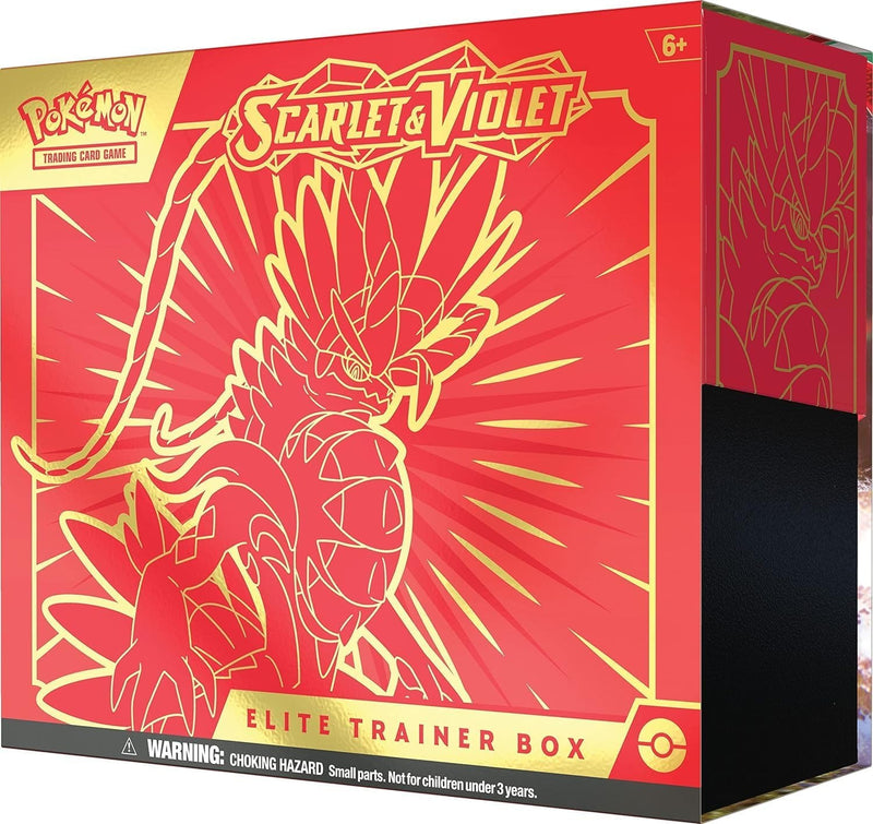Pokémon TCG: Estuche de Entrenador Élite Scarlet & Violet (Miraidon Púrpura o Koraidon Rojo, Color Aleatorio)