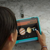 Fire Tablets Amazon Fire HD 8 Kids Pro tablet, ages 6-12. Bright 8" HD screen, includes ad-free content, parental controls, 13-hr battery, slim case for older kids, 64GB, Hello Teal, (2024 release)